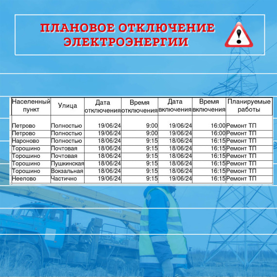 плановое отключение электроэнергии. плановое отключение электроэнергии.